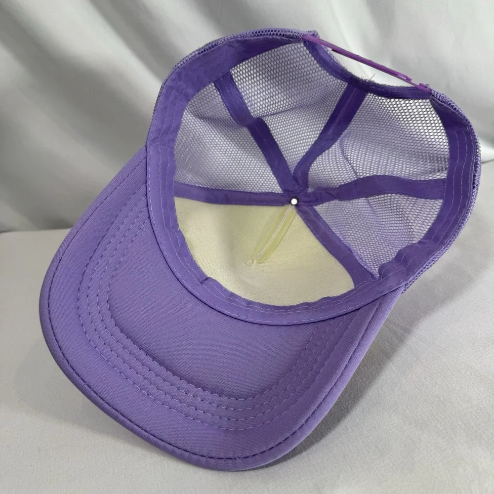 Girls Purple/White Mesh Trucker Hat 